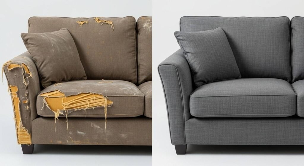 Sofa-Repair Before and After
